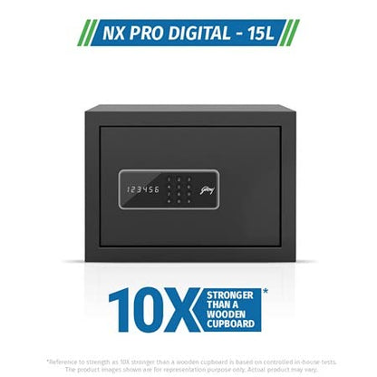 Godrej NX Pro Digital (15L) Ebony Home Locker